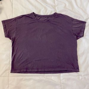 Lululemon Maroon Cropped Tee
